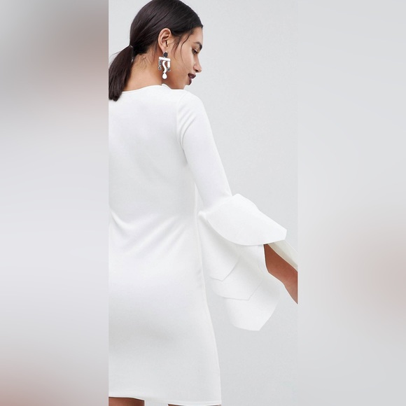 NWT ASOS CLUB L BODY-CON SCUBA MINI DRESS 8 - Picture 6 of 10